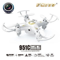 FQ777 951C 2.4G 4CH 6-Axis Gyro 0.3MP Camera RTF RC Quadcopter Drone Toy