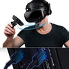 Image of Samsung Electronics HMD Odyssey+ Windows Mixed Reality Headset with 2 Wireless Controllers 3.5" Black (XE800ZBA-HC1US): Computers & Accessories