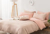 Image of luxury bedding set cotton flat and fitted sheet summer bedding nordic style comfortable bed set