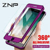 Image of ZNP 360 Full Protective Phone Case For iPhone 8 7 Plus 6 6s Case 5 5S SE X 10 Full Cover For iPhone XR Xs Max X Case cover